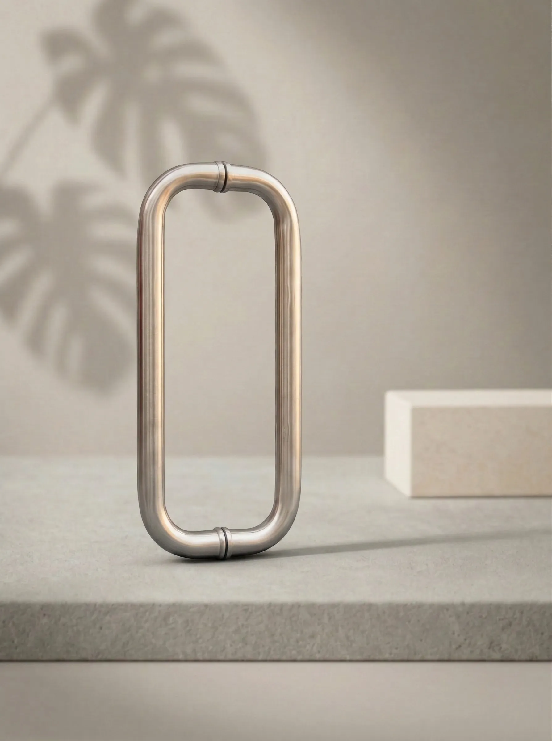 Glaxor Round D-Shape Glass Door Pull Handle