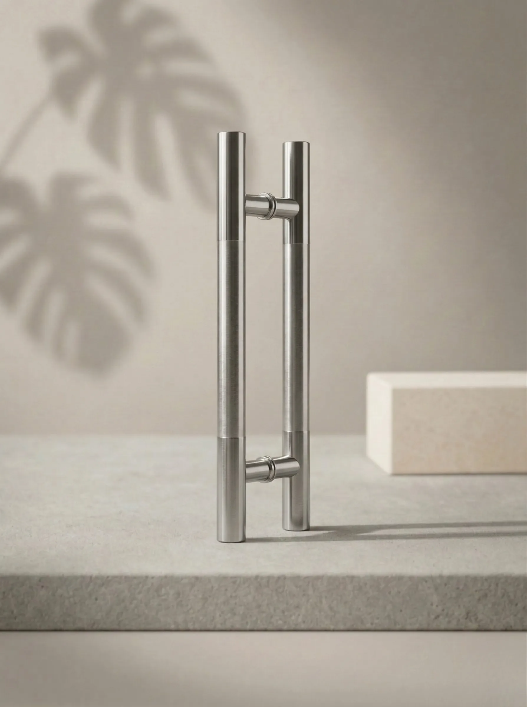 Glaxor premium Round H-Shape Glass Door Pull Handle