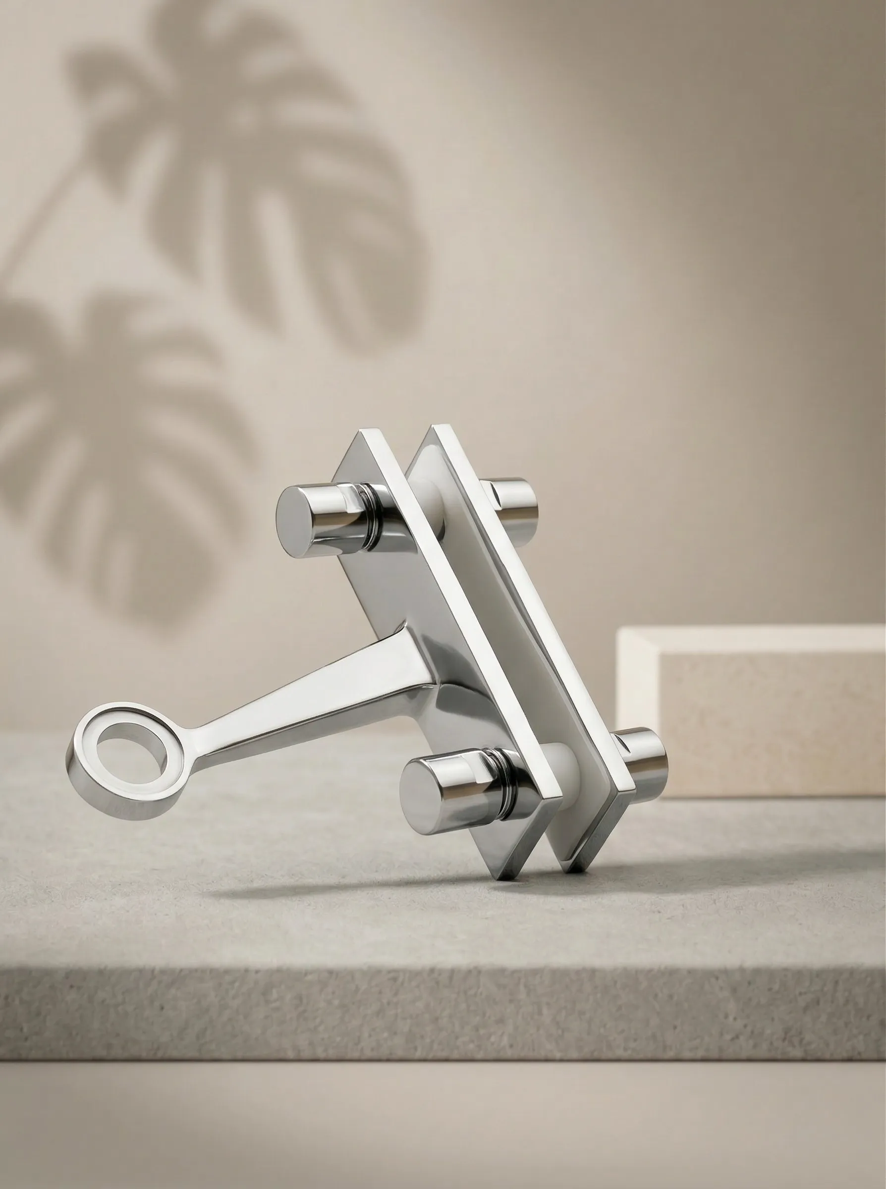 GLAXOR 1-Way Spider Fitting with Glass Fin Support