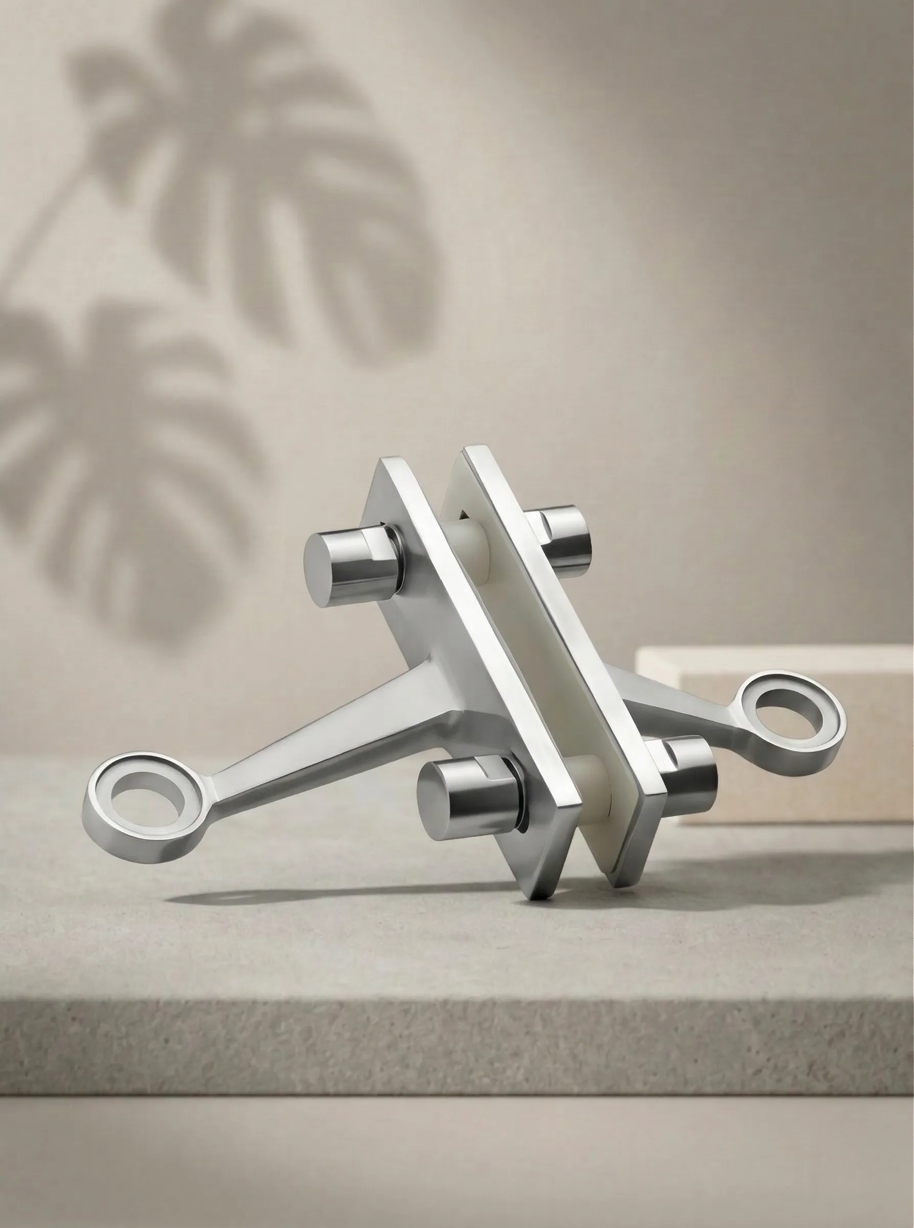 GLAXOR 2-Way Spider Fitting with Glass Fin Support