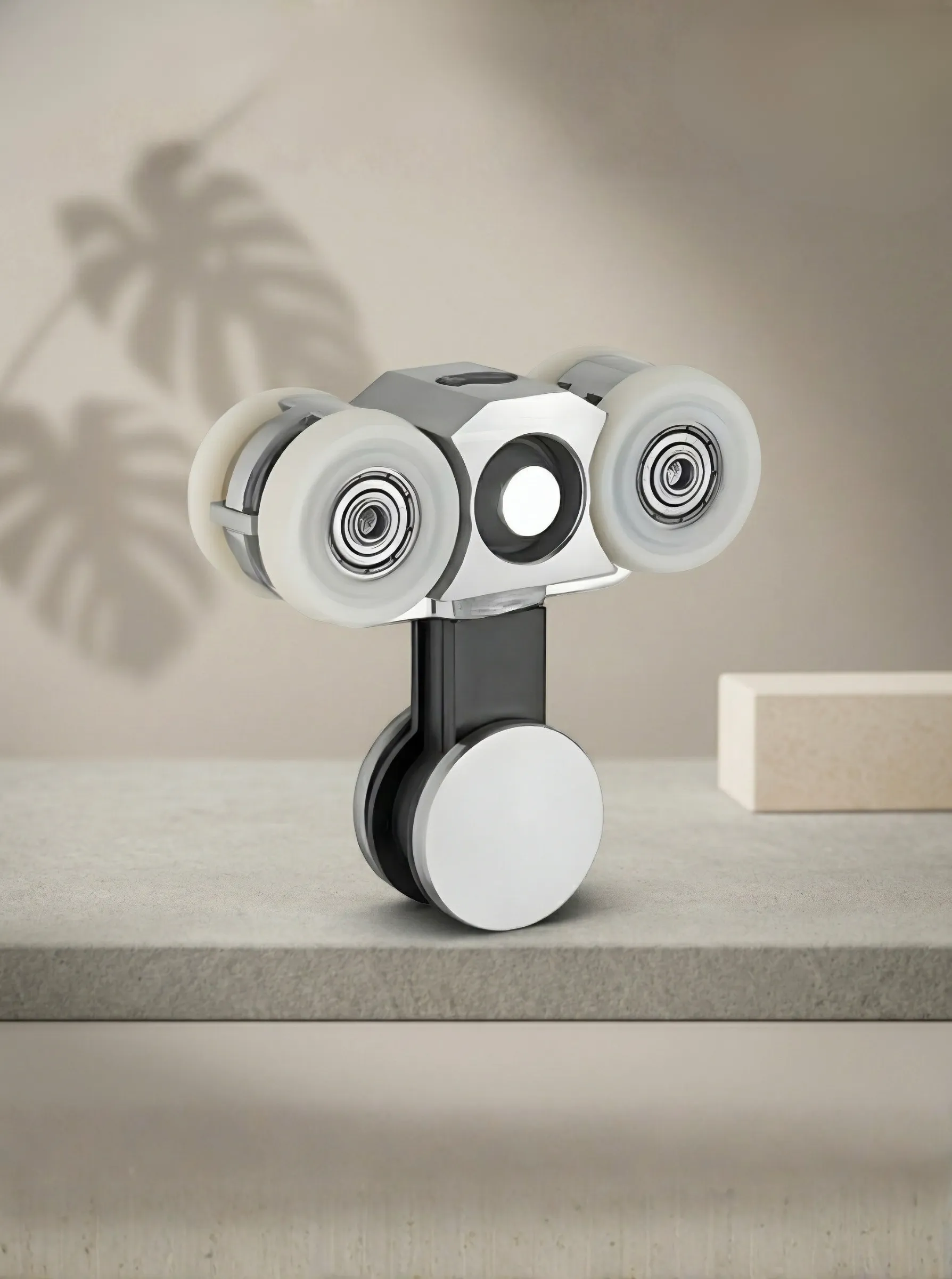 GLAXOR 4-Wheel Small Coin Glass Door Roller