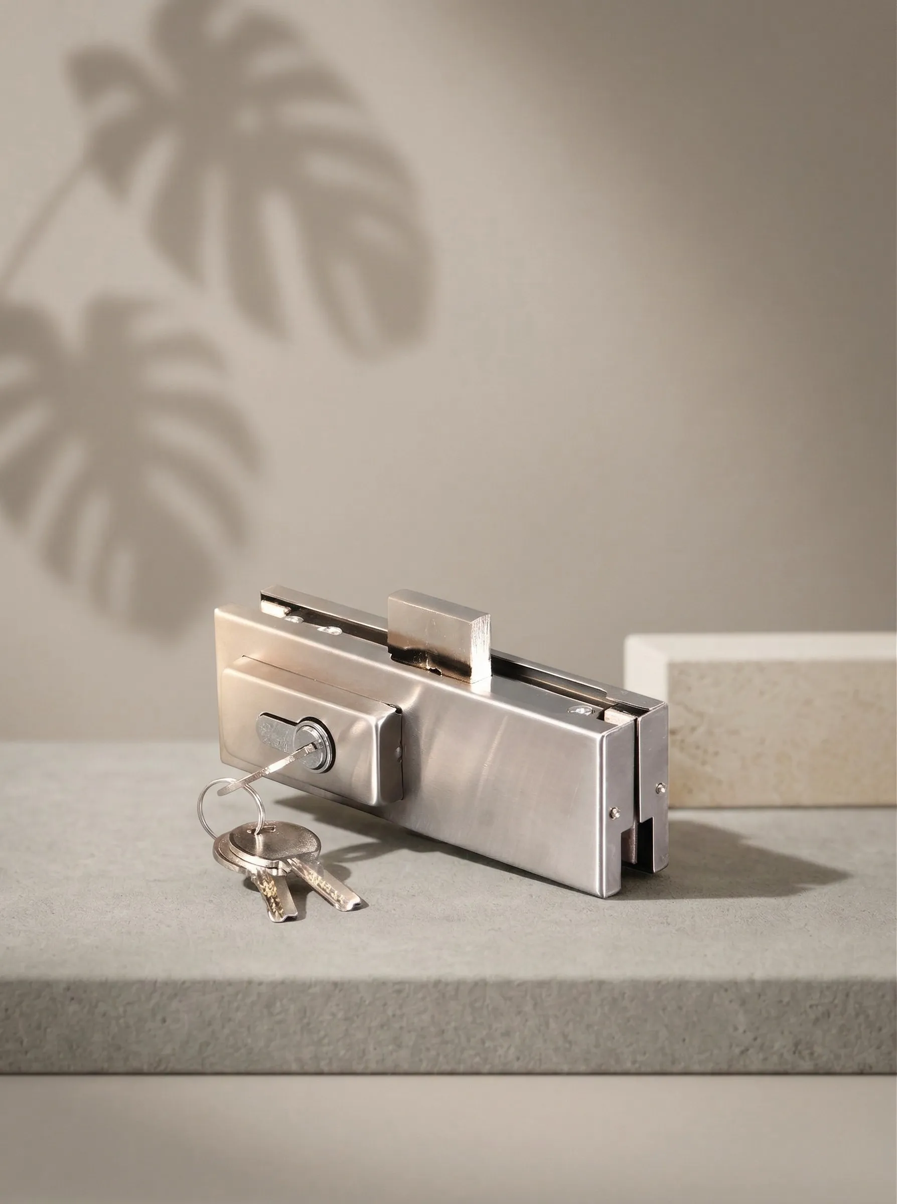 GLAXOR Frameless Glass Door Patch Lock
