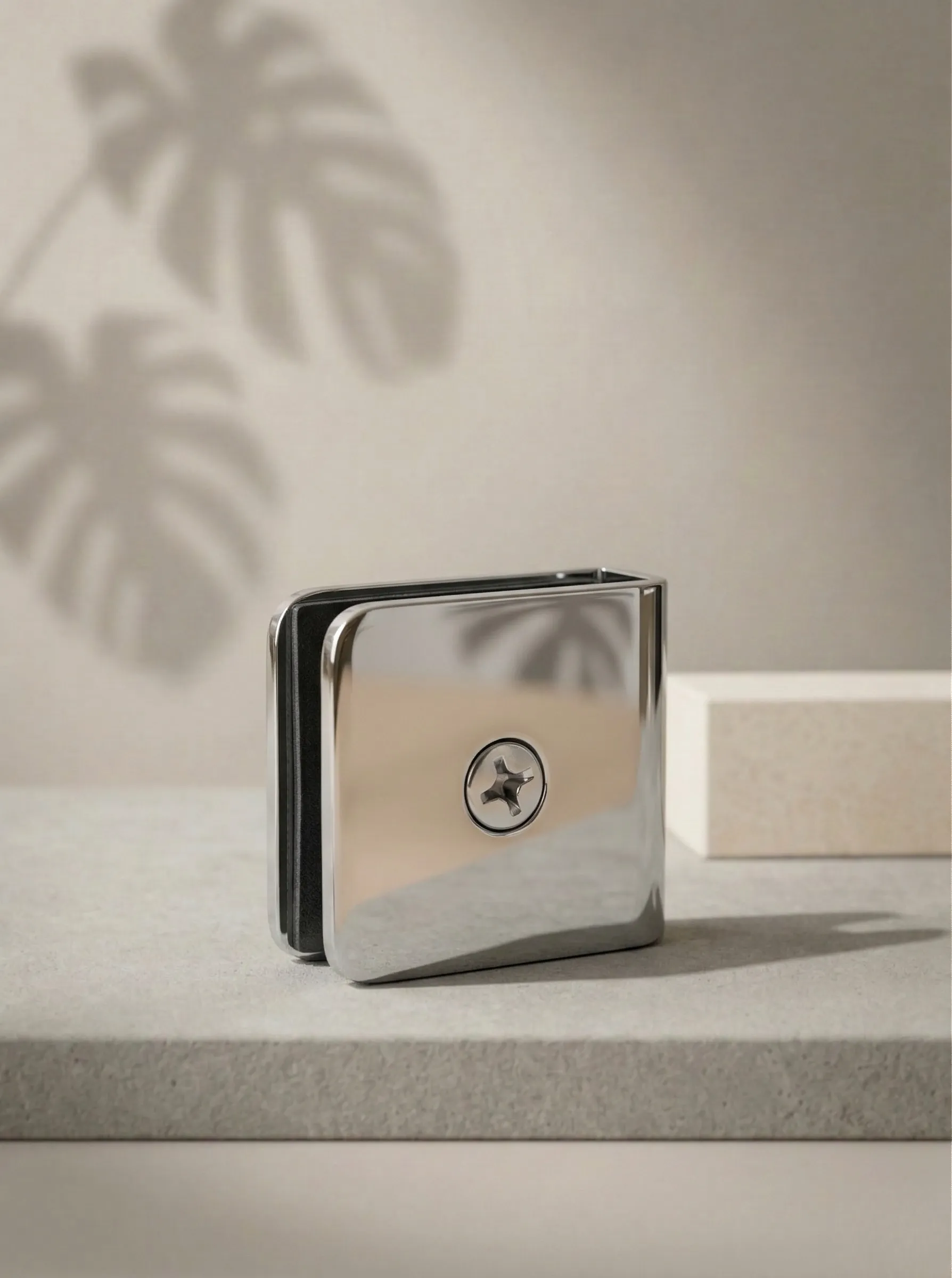 GLAXOR Square Wall-to-Glass Fix Clamp