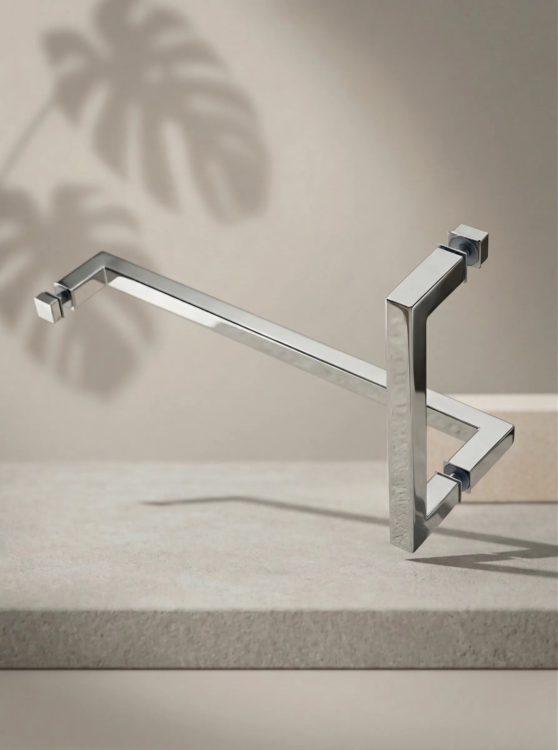 GLAXOR Combination Square Shower Handle & Towel Bar