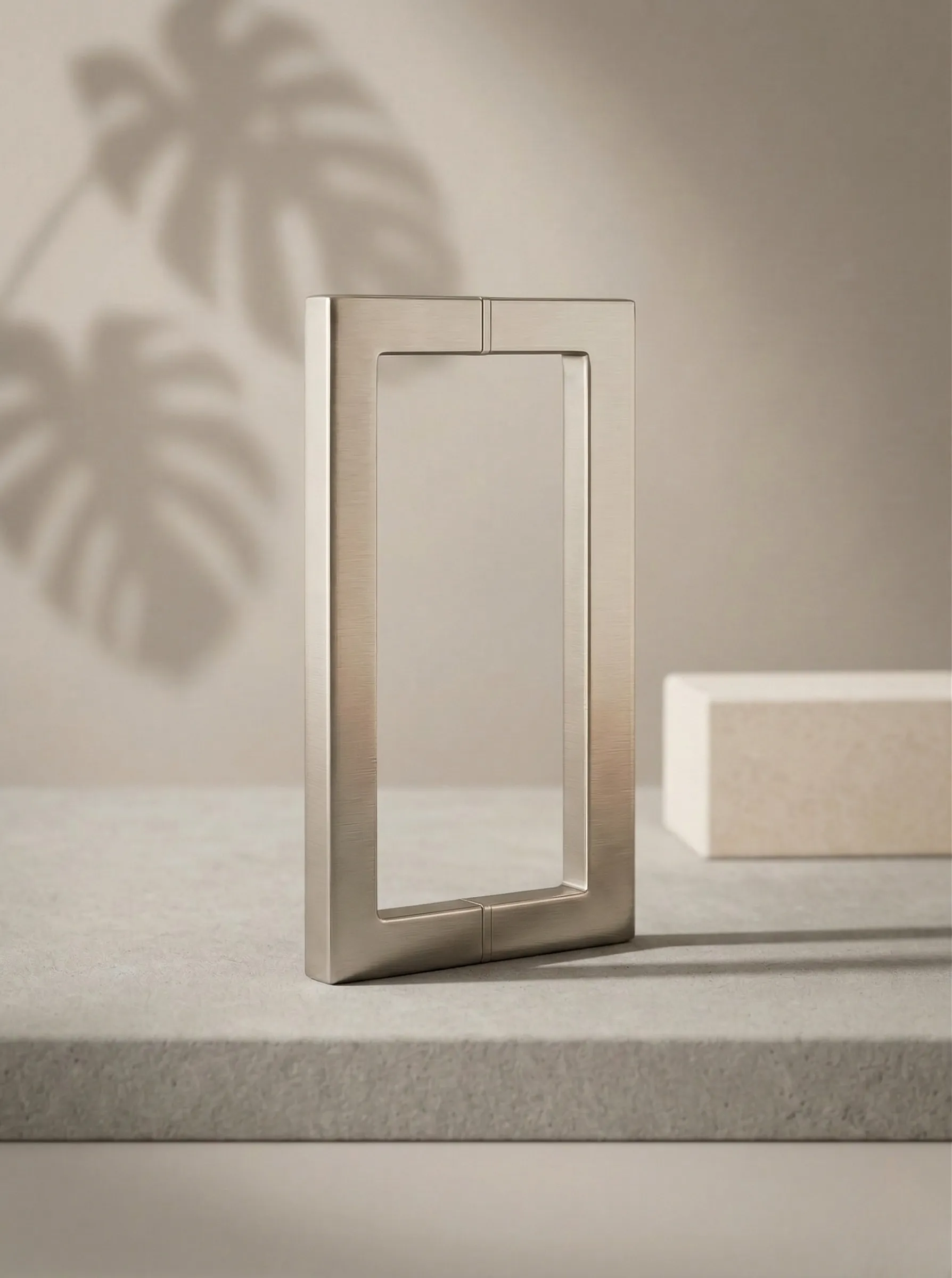 Premium GLAXOR O-Shape Square Glass Door Pull Handle