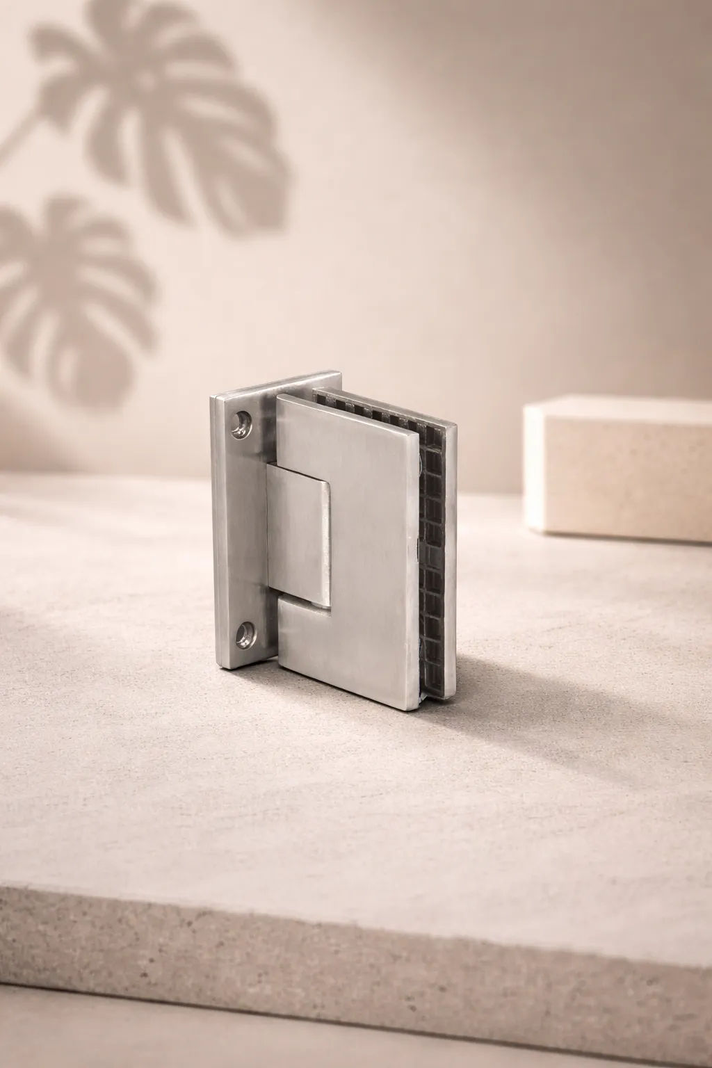 Premium GLAXOR Square Wall-Mount Glass Hinge