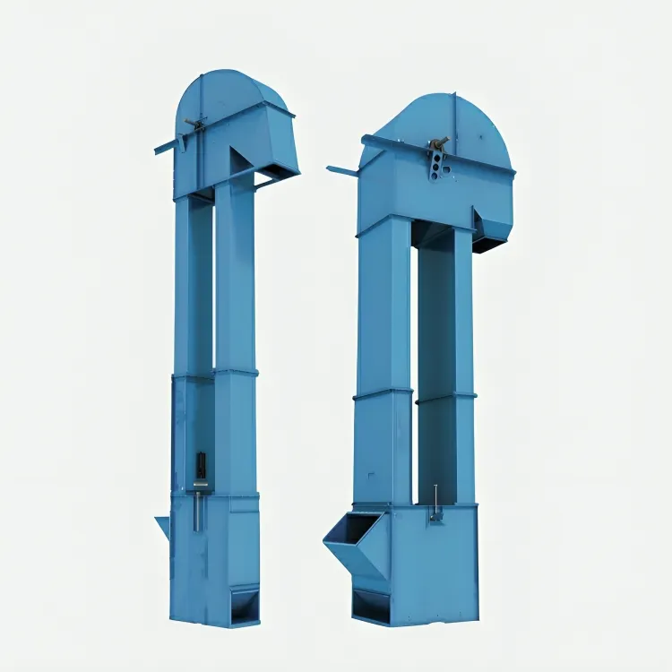 Heavy-duty industrial bucket elevator manufactured by IP Magnate for vertical material transport.