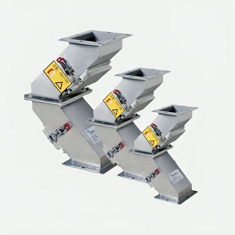 Heavy-duty industrial hump magnet manufactured by IP Magnate for high-volume material purification.