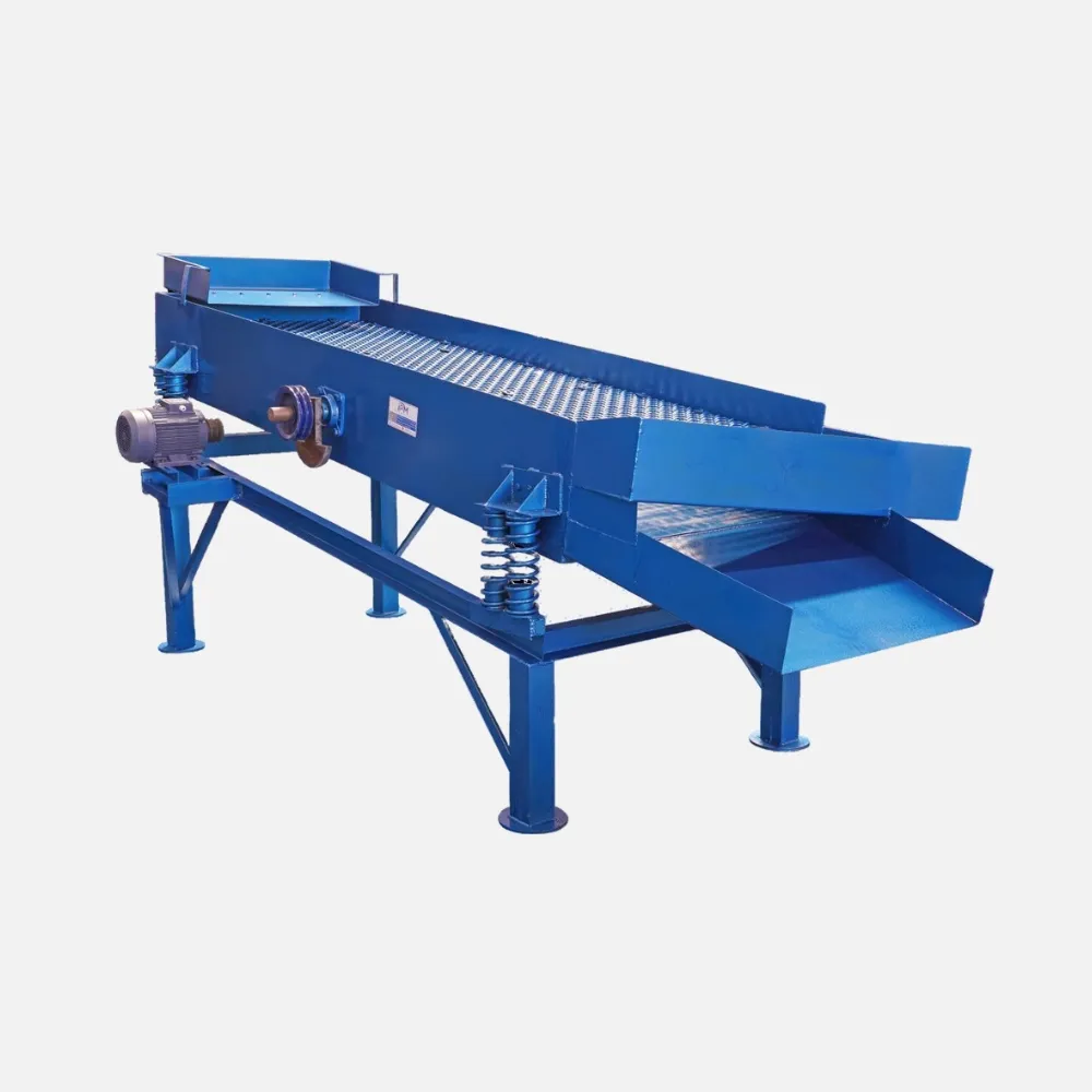 Heavy-duty rectangular vibrating screen manufactured by IP Magnate for precise material separation.